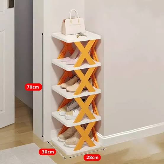 5 Layer X Shape Foldable Shoe Rack