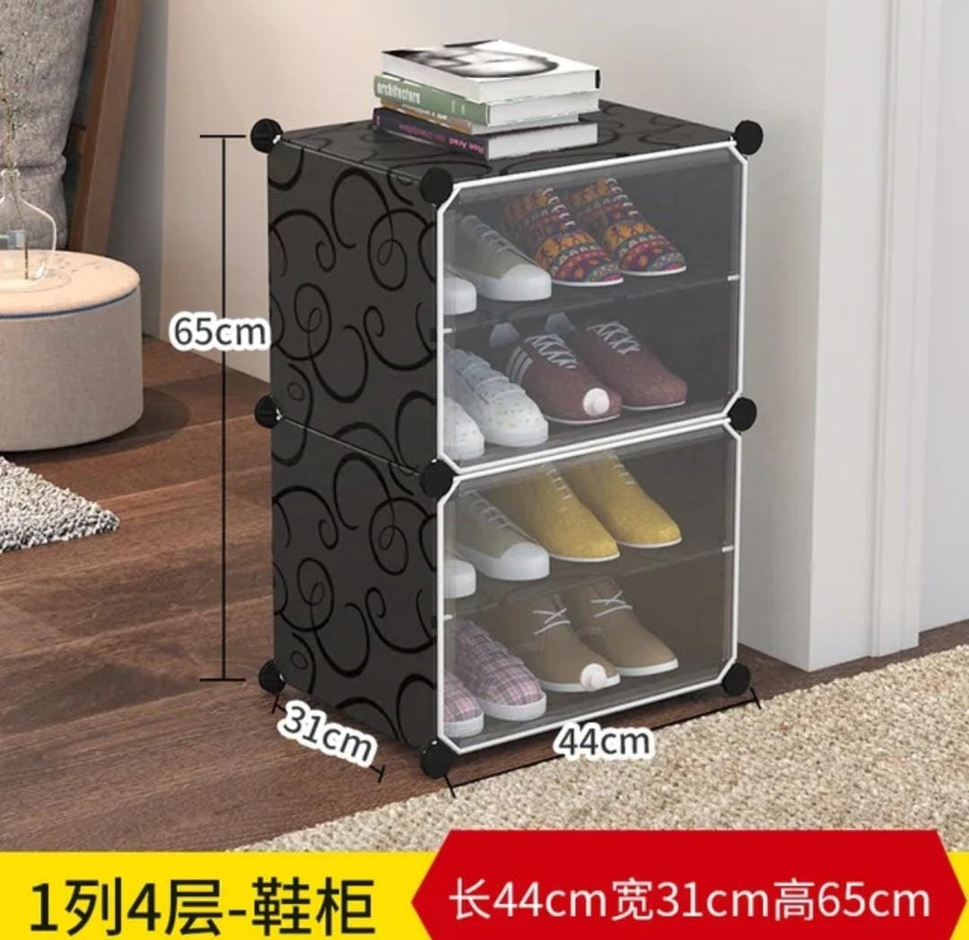 Attachable Cube Cabinets & Shoe Rack