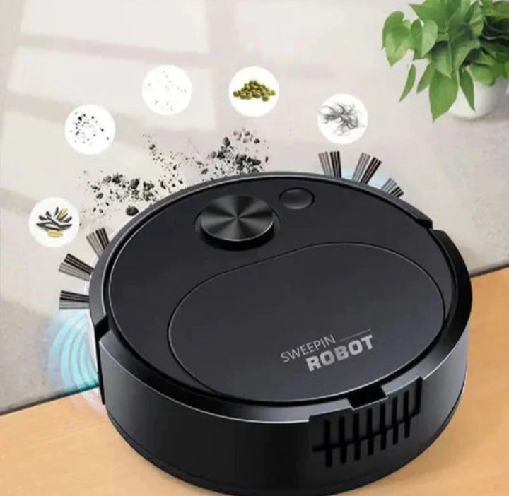 3 In 1 Sweeping Robot Vacuum Cleaner, Smart Wireless Dragging Cleaning Sweeper