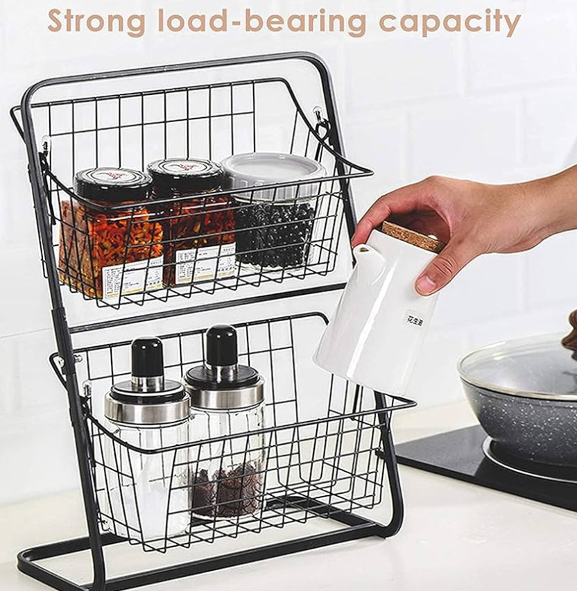 2 Layer Cradle Organizer iron Material