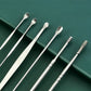 Ear Wax Cleaning Tools Kit Set With Leather Pouch Spring Curette