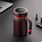 Smart Temperature Display Thermal Cup Tea Infuser with Filter 500ml Portable Thermos Mug Insulated Cups Coffee Thermoses