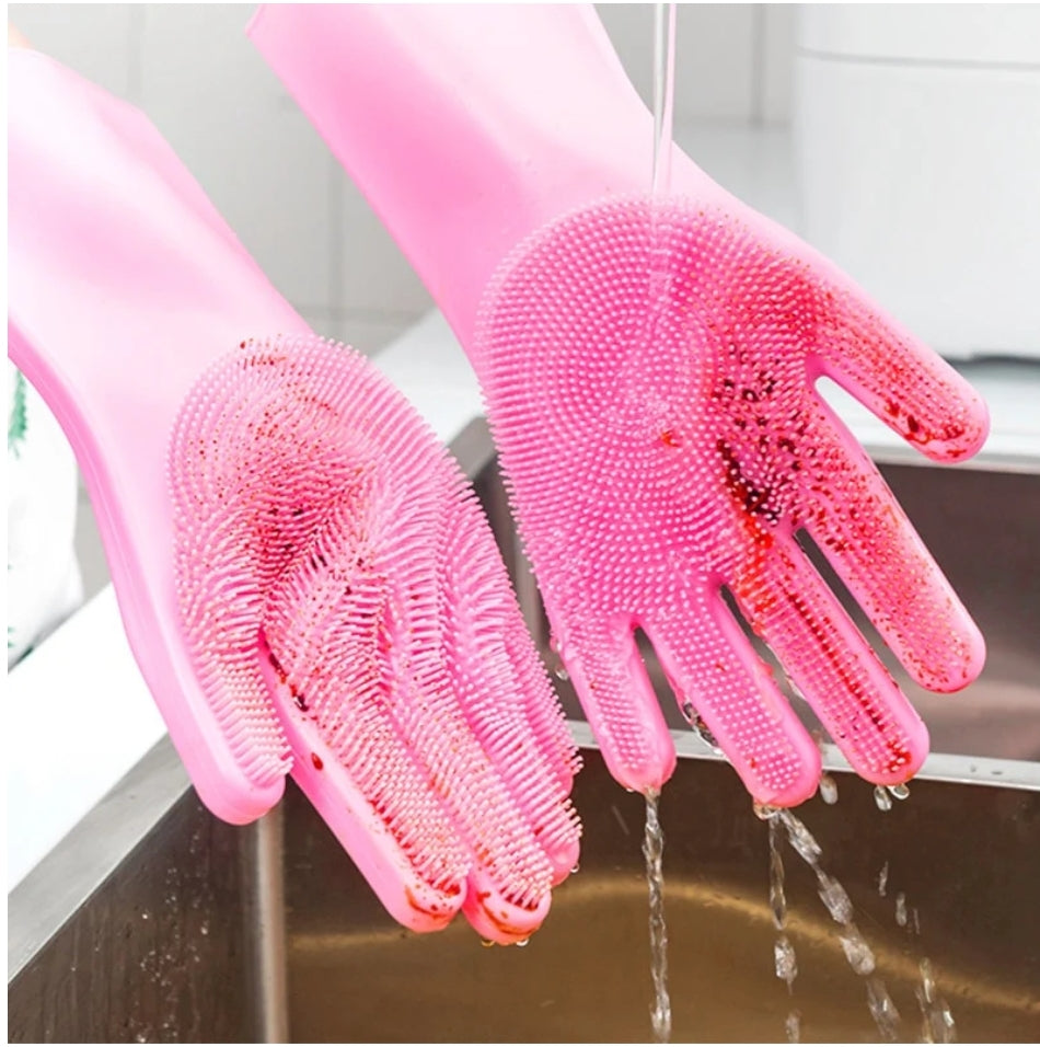 Silicon Dish washing gloves