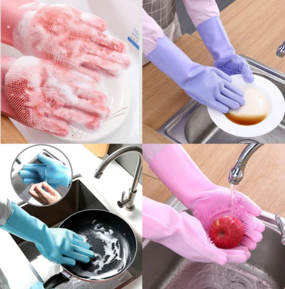 Silicon Dish washing gloves