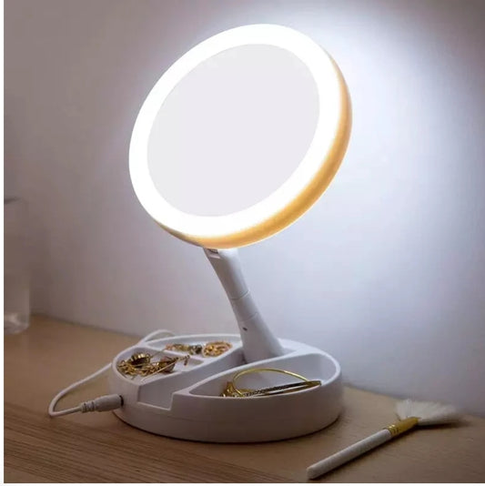 Fold Way magnifying mirror Led