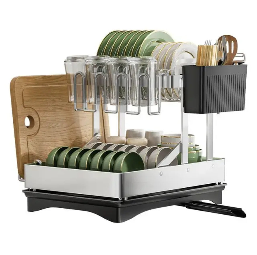 Foldable storage stainless steel rack