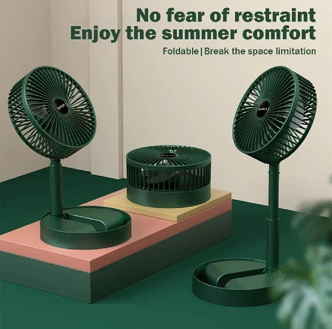 3 Modes Rechargeable Telescopic Folding Fan