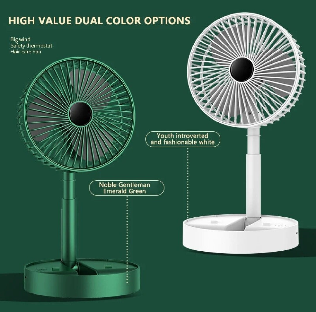 3 Modes Rechargeable Telescopic Folding Fan