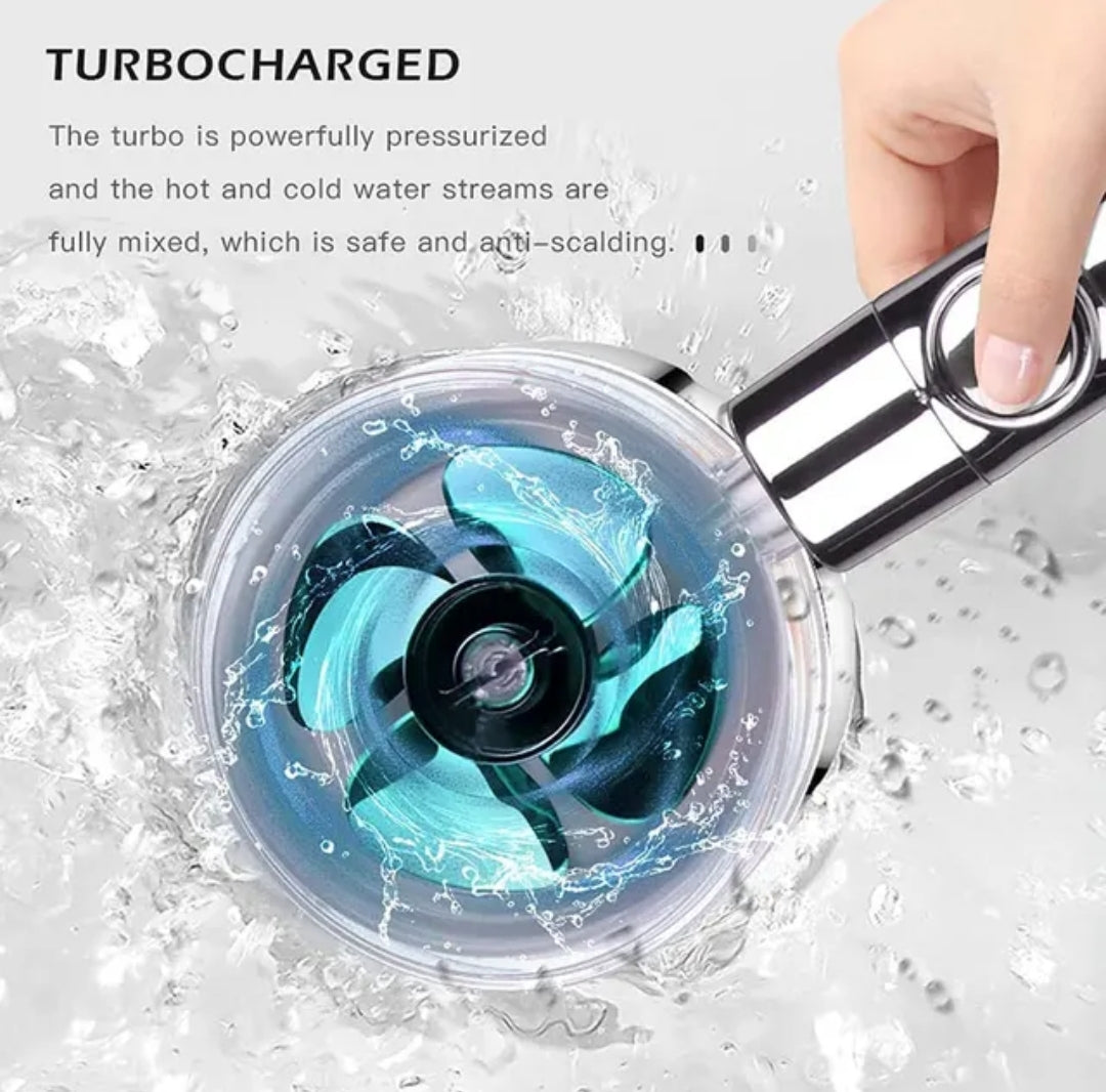 Turbocharged Water Saving Shower