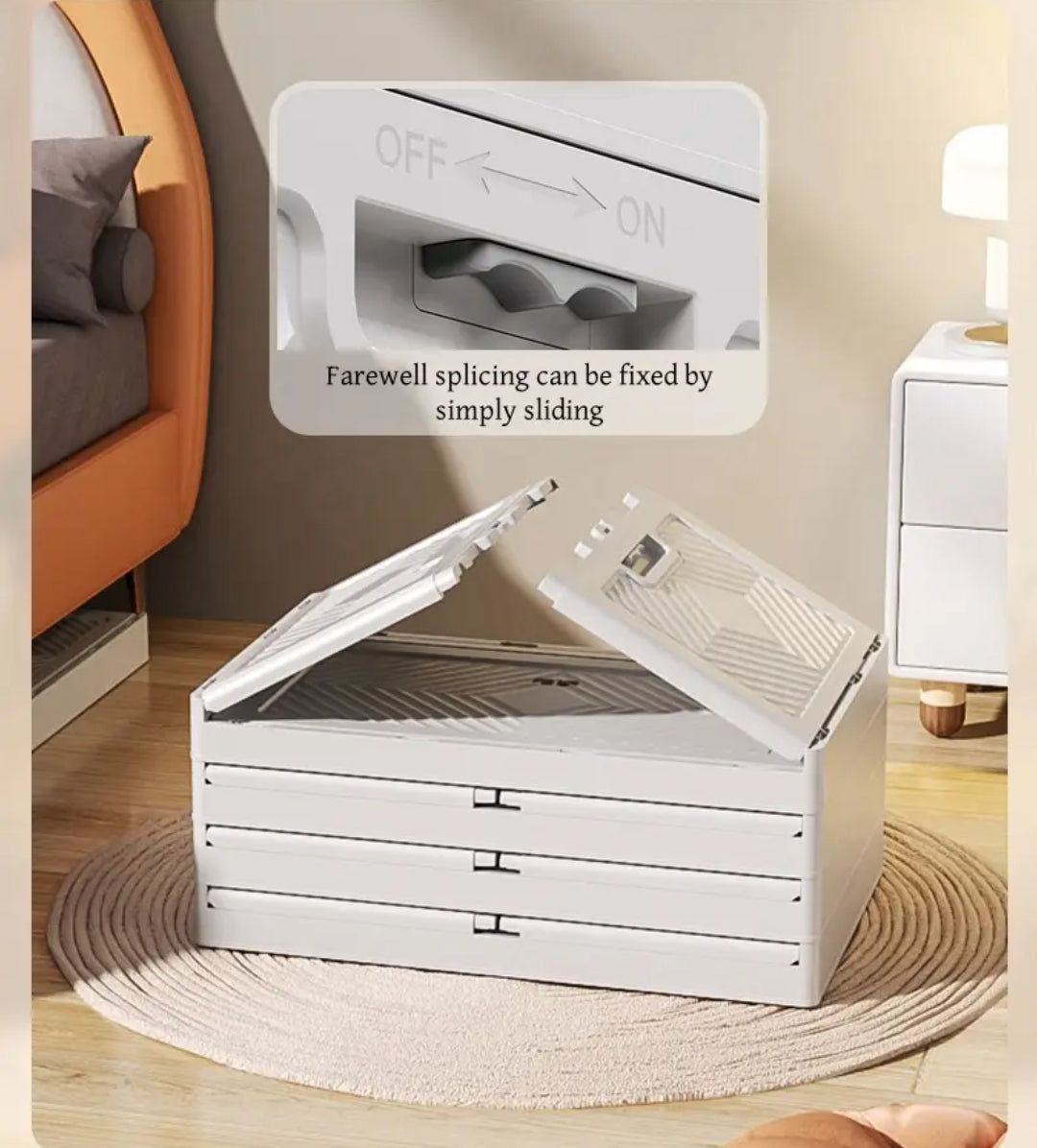 Large capacity foldable cabinet