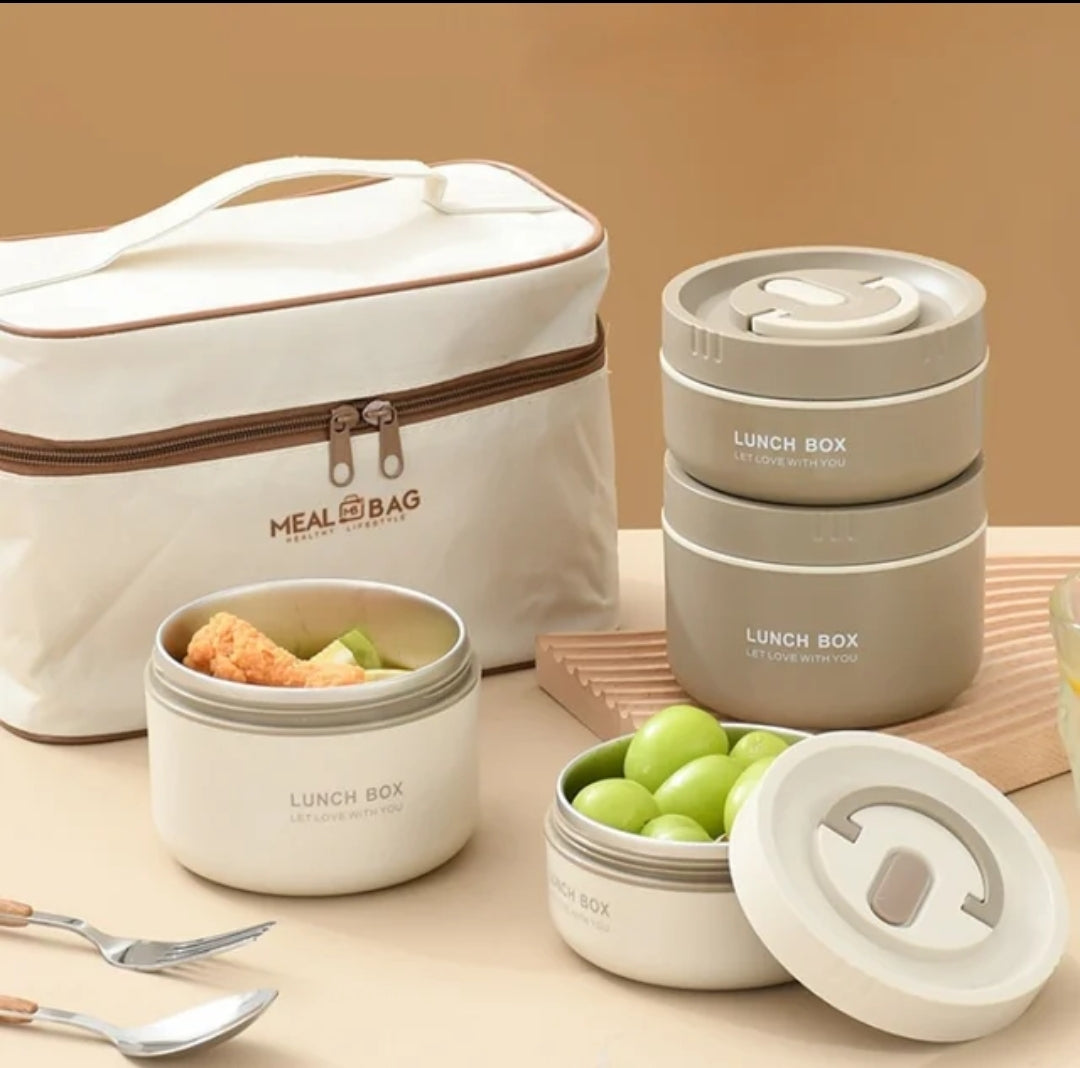 Protable Lunch Box With Insulated Bag