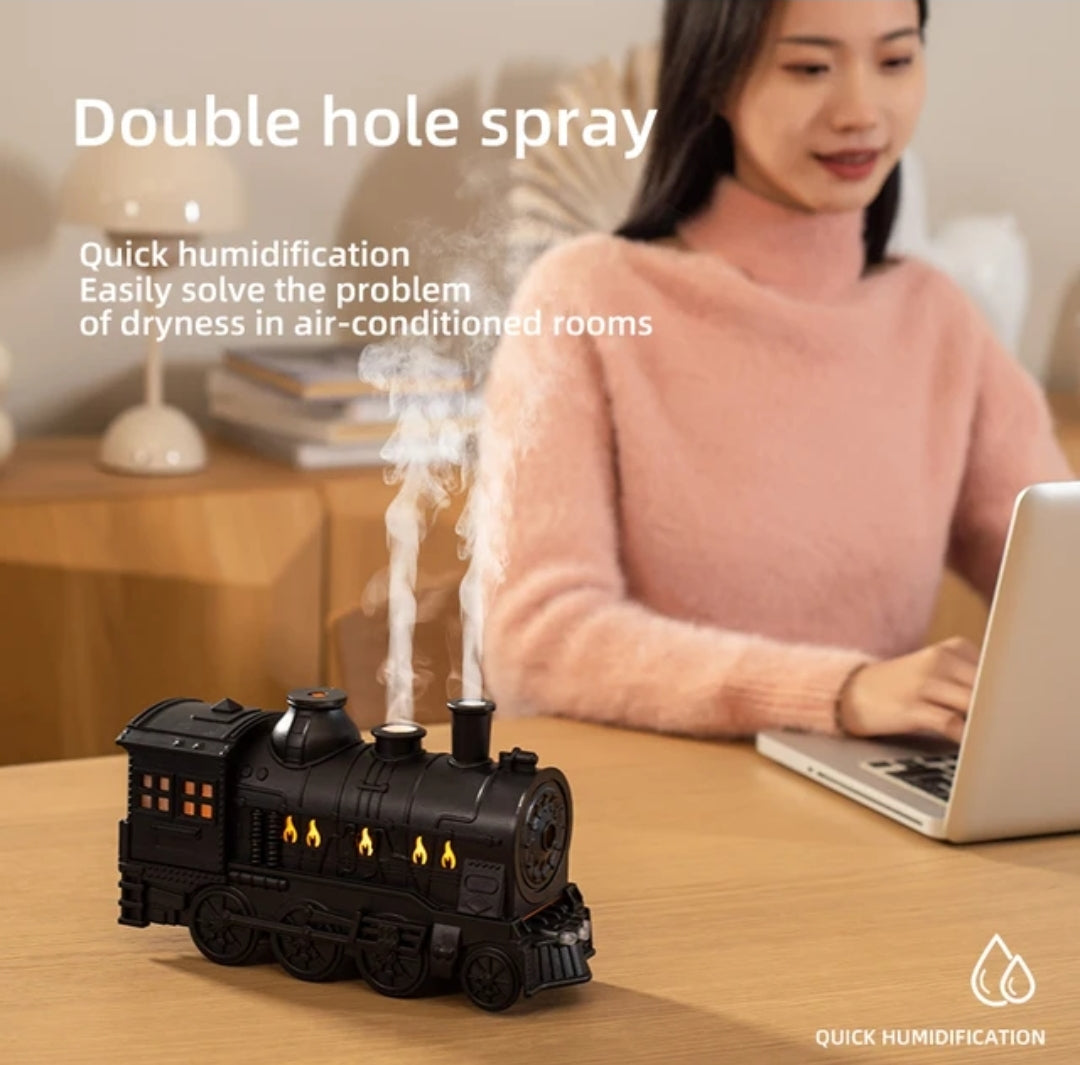 Retro Train Air Humidifier With Light