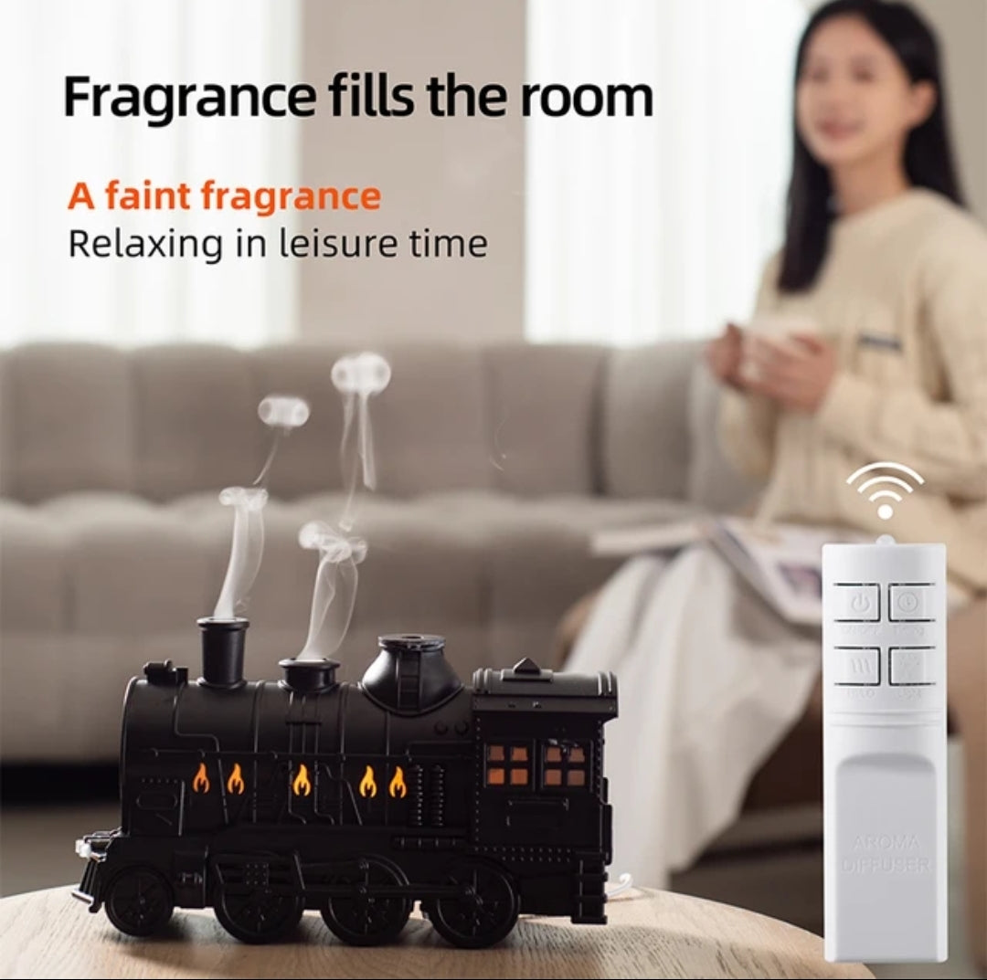 Retro Train Air Humidifier With Light