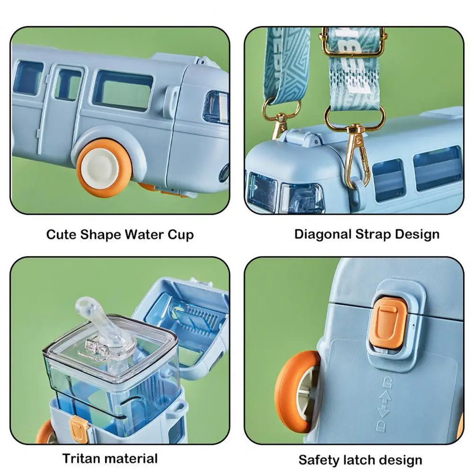 Bus Shape Water Sipper For Kids