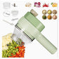 4 in 1 Portable Electric Vegetable Cutter Set,Wireless Food Processor for Garlic Pepper Chilli Onion Ginger Meat Multifunction Chopper Slicer