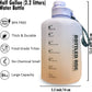 Large Half Gallon Water Bottle/2.2 Litters Motivational Bottles with Time Marker, Leakproof Bpa Free Big Bottle to Remind You Drink More Water, Hydrate in Style