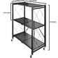 Foldable Kitchen Trolley 3-Layer