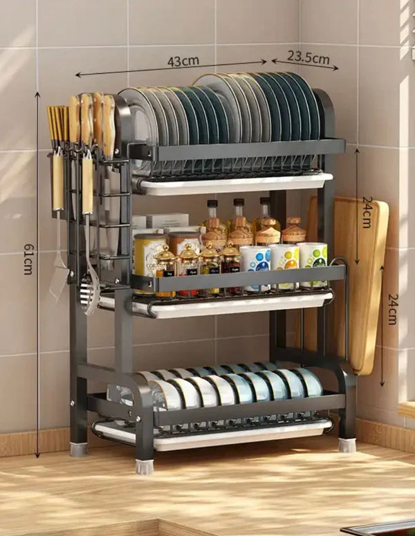 Multi Tier Dish Drain Rack