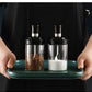 5 piece Set Oil Bottle and Spice Jar