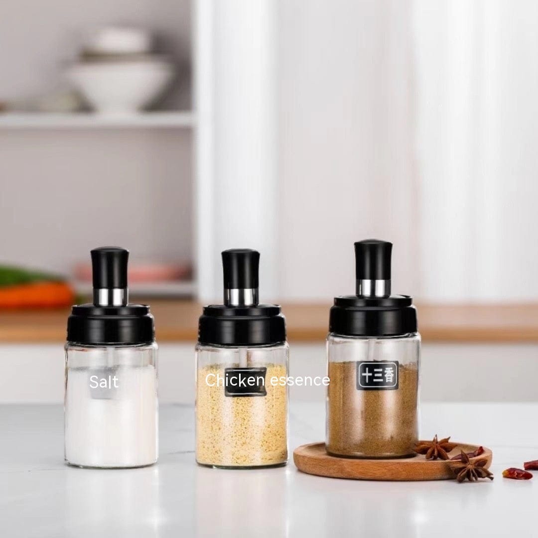 5 piece Set Oil Bottle and Spice Jar