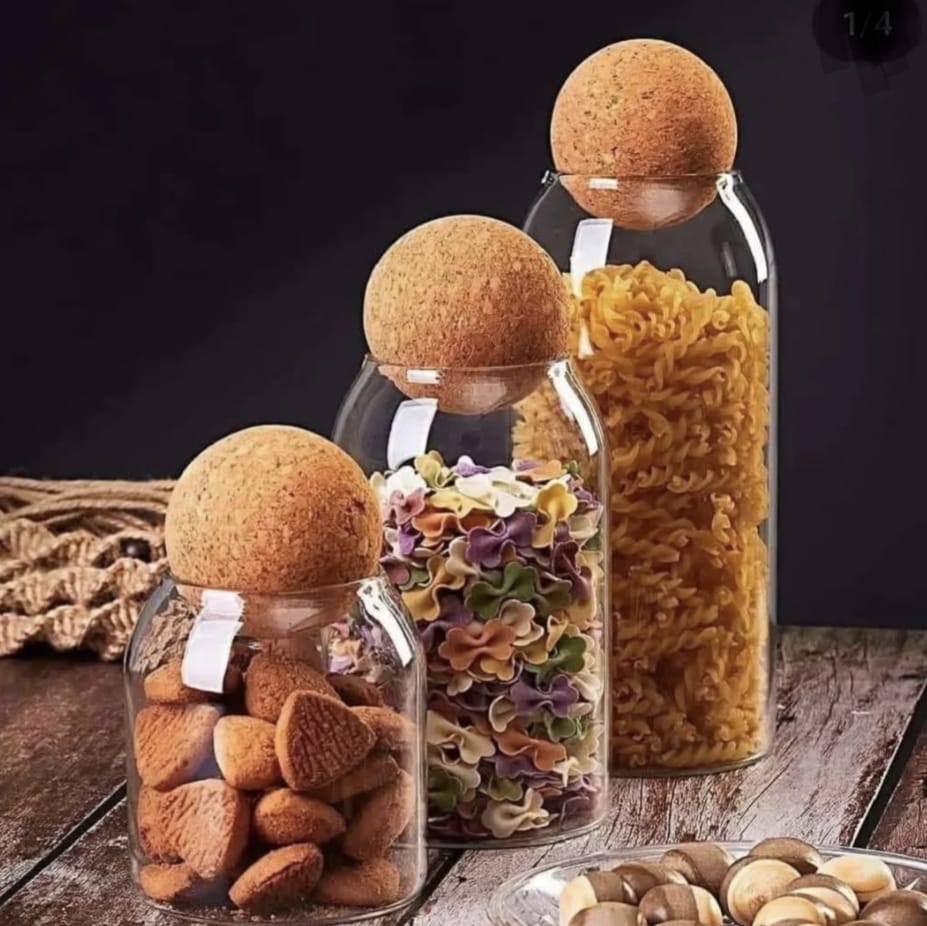 Ball Cork Glass Jars