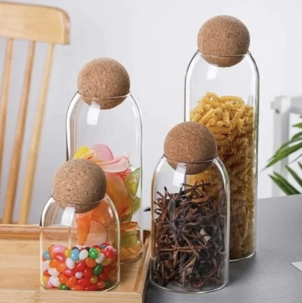 Ball Cork Glass Jars