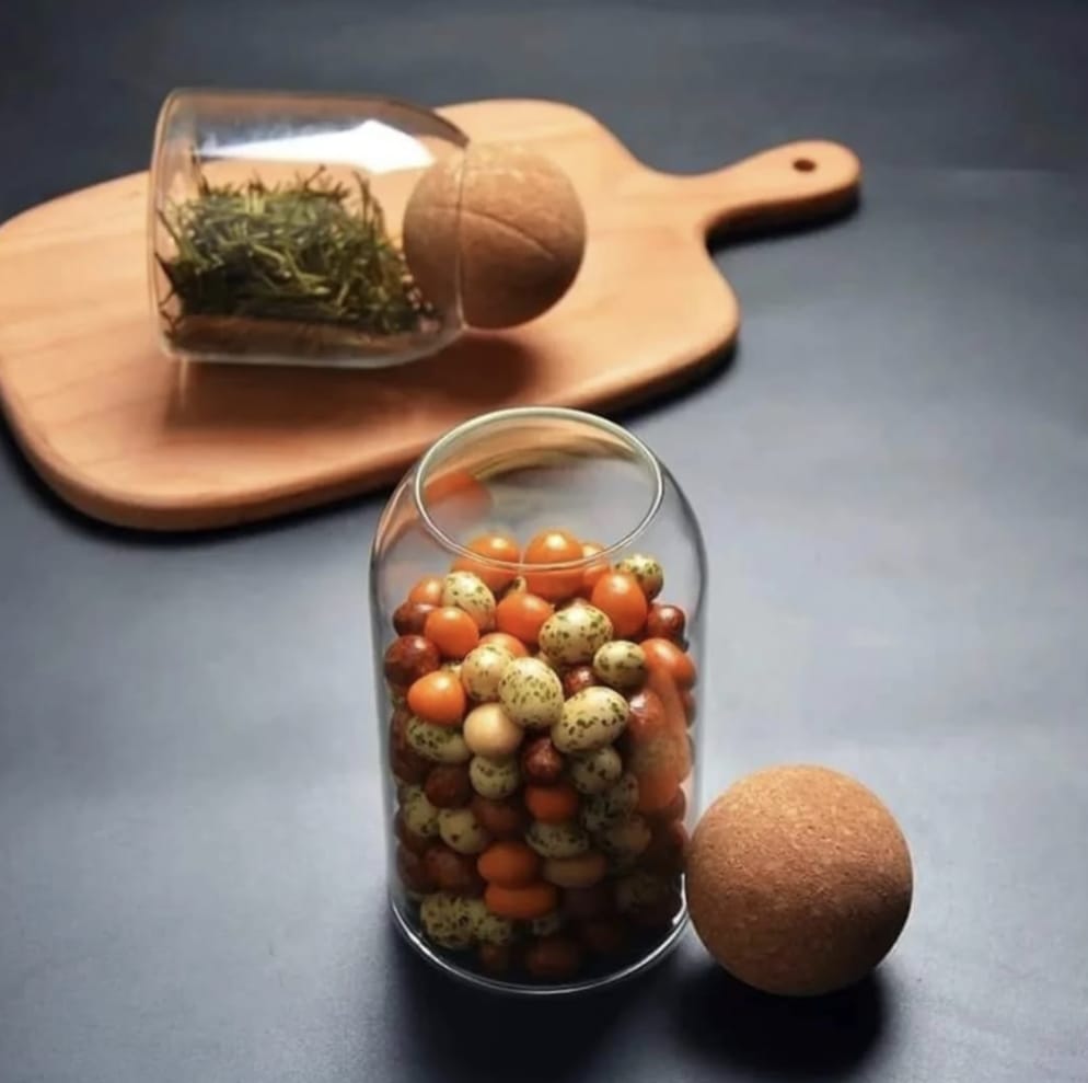 Ball Cork Glass Jars