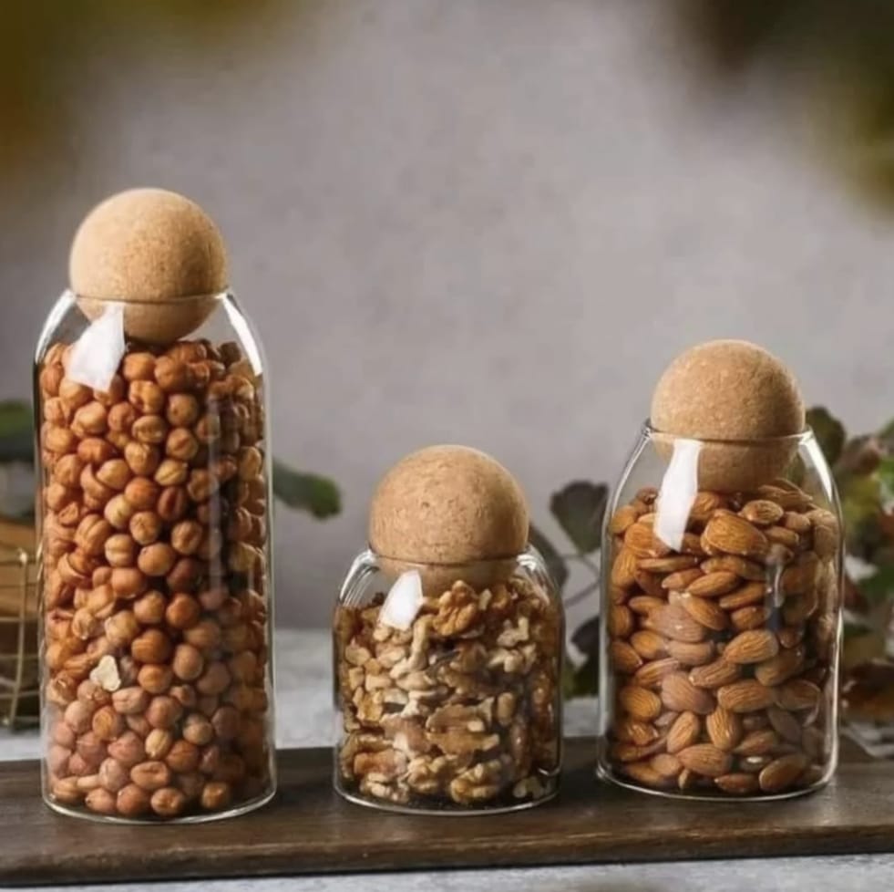 Ball Cork Glass Jars