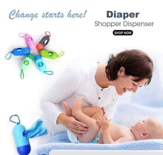 Portable Diaper Shopper Dispenser with Refills