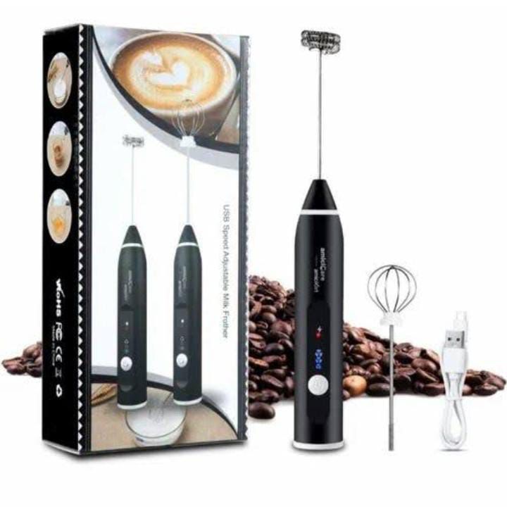 Electric rechargeable coffee beater