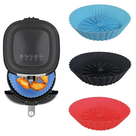 Air Fryer Silicone Pot Reusable Food-grade Oven Baking Liners Regular/Thickened