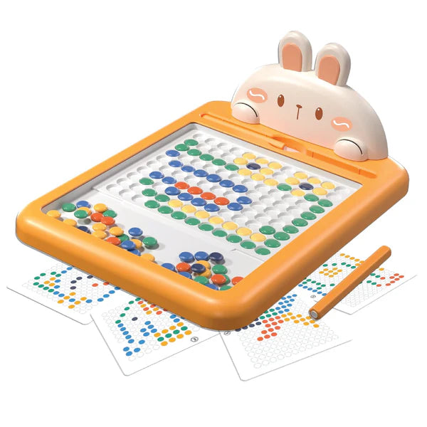 Magnetic Dots Board for Kids with FREE 8 inch Multicolor Tablet