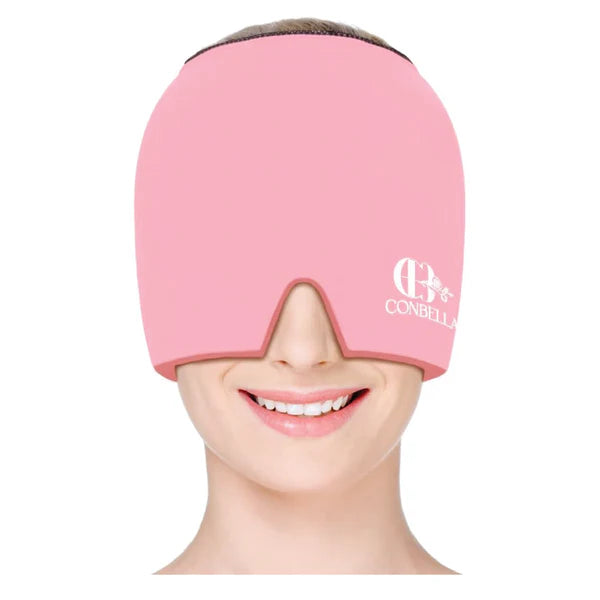 Migraine Relief Cap, Soothing Headache Ice Face Mask