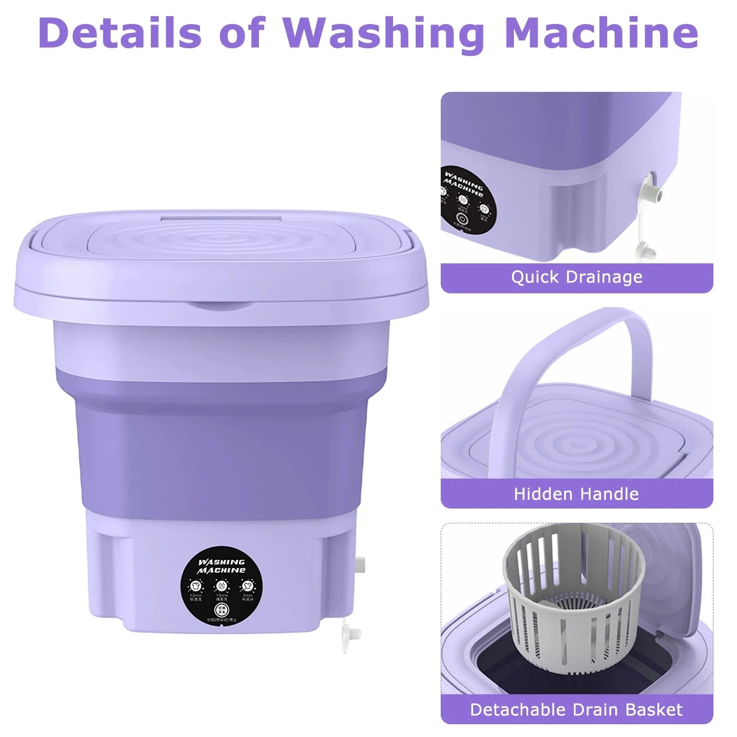 Mini Portable Baby Washing Machine - AnyTime , Anywhere!