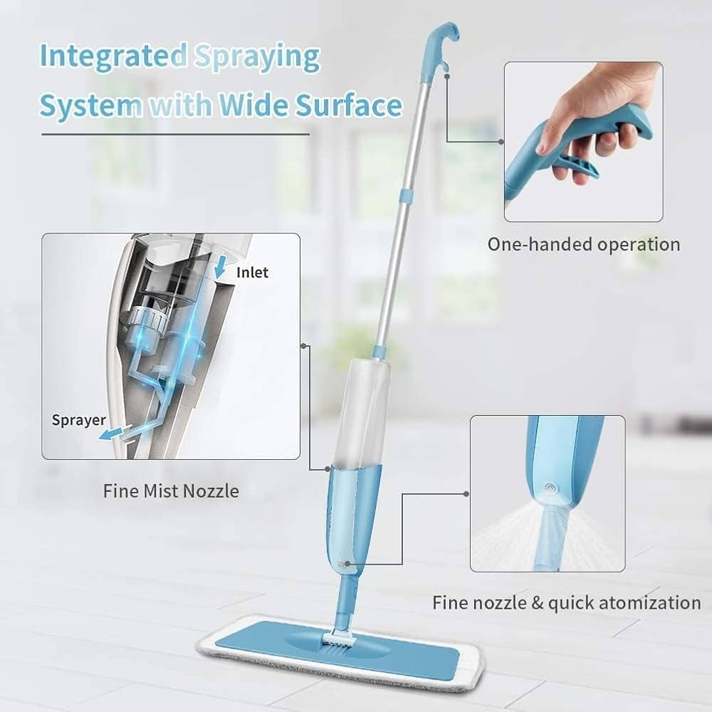 Handheld Water-Spraying Mop, Mop With Spray