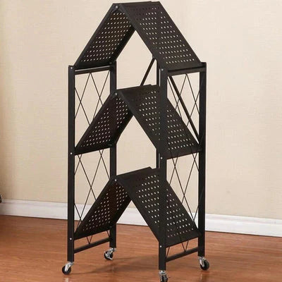 Foldable Kitchen Trolley 3-Layer