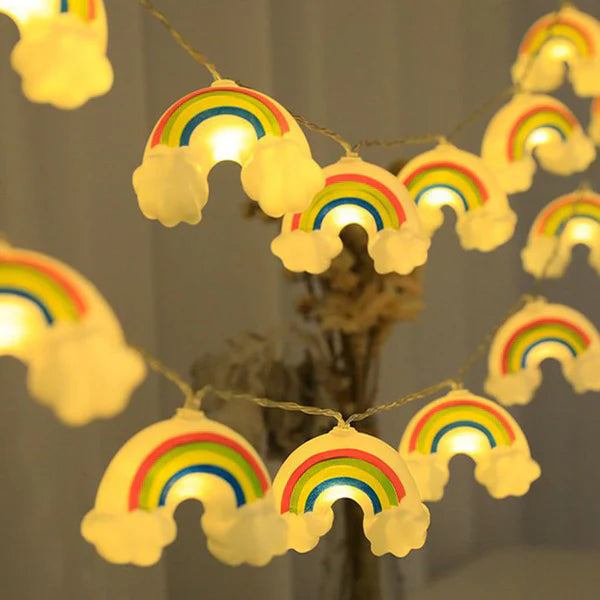 LED String Rainbow Cloud Light - Cell Operated