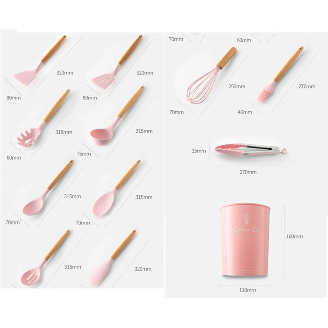 Silicone Utensils 12pcs Set